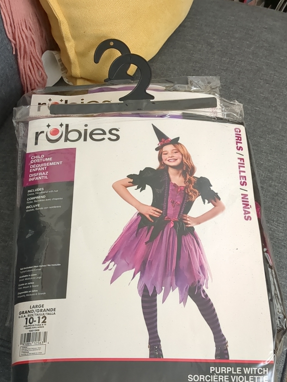 Rubies Purple Witch Girls Costume - Large 10/12